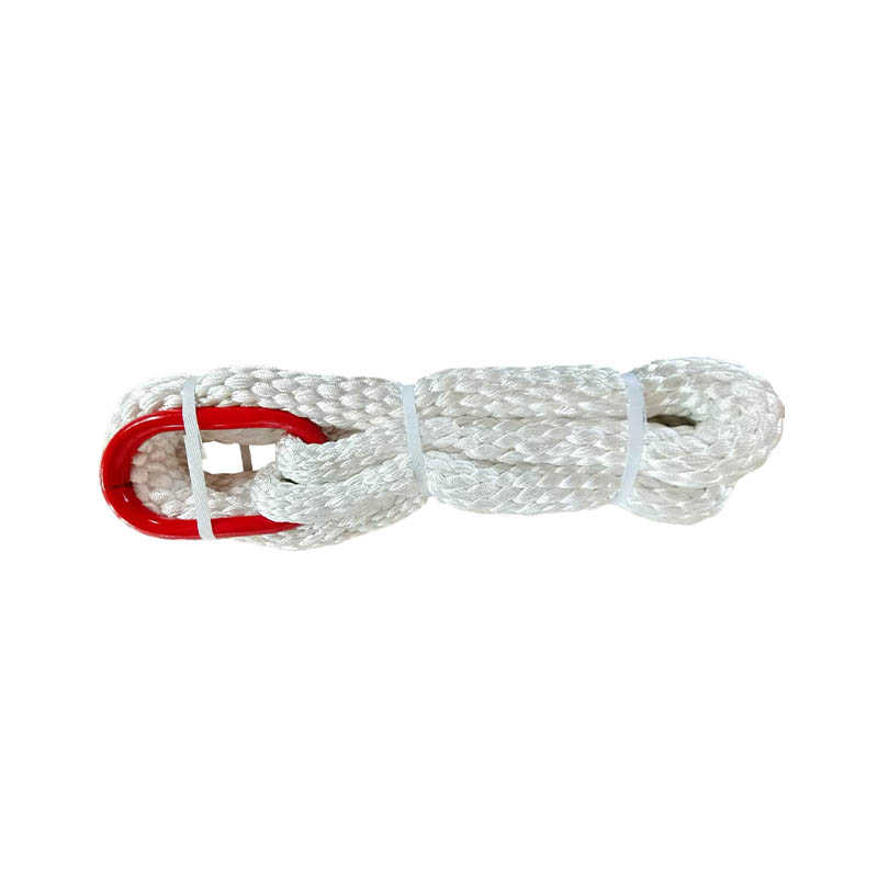 National Standard Two-End Buckle Nylon Lifting Rope Double Buckle Lifting Wear-Resistant Round Soft Lifting Rope Crane Industrial Lifting Belt